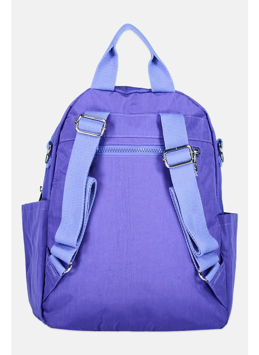 I Love Fashion Women Brand Logo Backpack 28 L x 33 H x 13 W cm, Dark Lavender  - Image 2