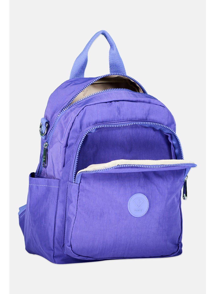 I Love Fashion Women Brand Logo Backpack 28 L x 33 H x 13 W cm, Dark Lavender  - Image 3