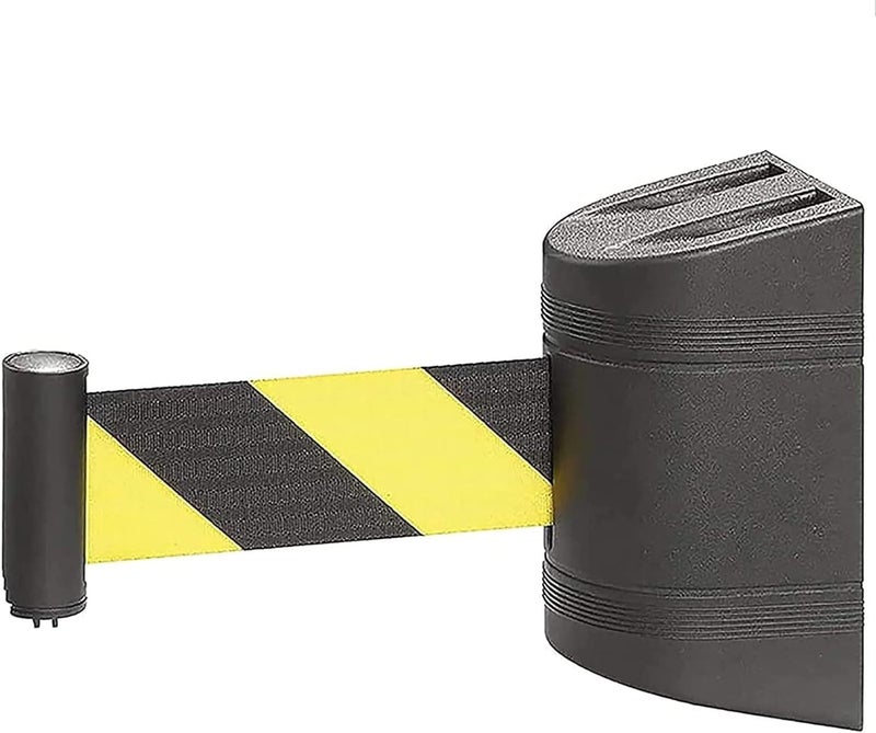 Retractable Barrier， 2/5/13M Fixed Wall Mount Retractable Barrier, Entry into Dangerous or Restricted Areas Retractable for Party Supplies, Stadium, Sc(10m) - Image 1