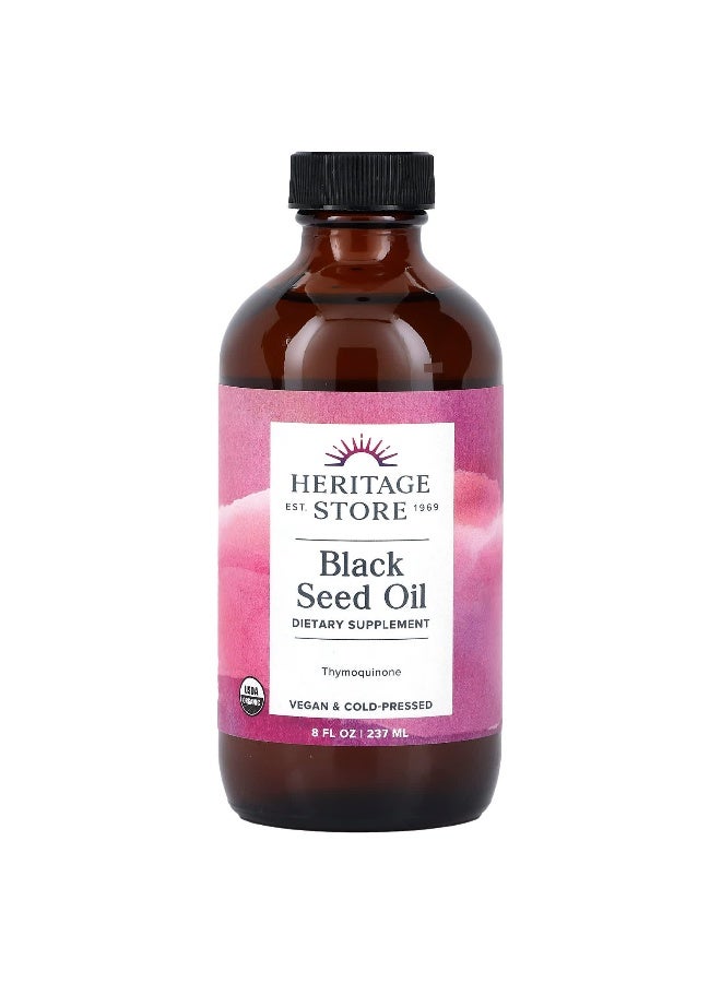 Heritage Store, Black Seed Oil, 5.4 g, 8 fl oz (237 ml) - Image 1
