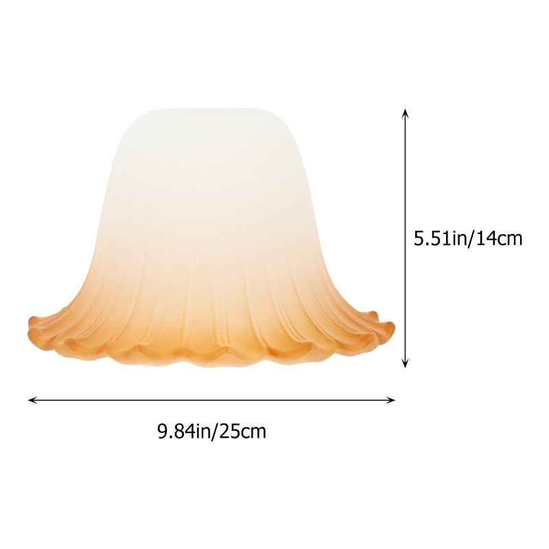 Frosted Glass Pendant Lamp Shade with 4cm Center Hole for Home and Office Lighting Fixtures - Image 3
