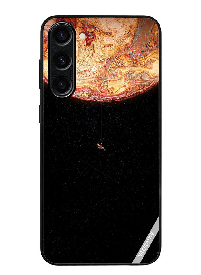VR CREATIVE Protective Case Cover For Samsung Galaxy S23 Plus Black Galaxy Design Multicolour - Image 1