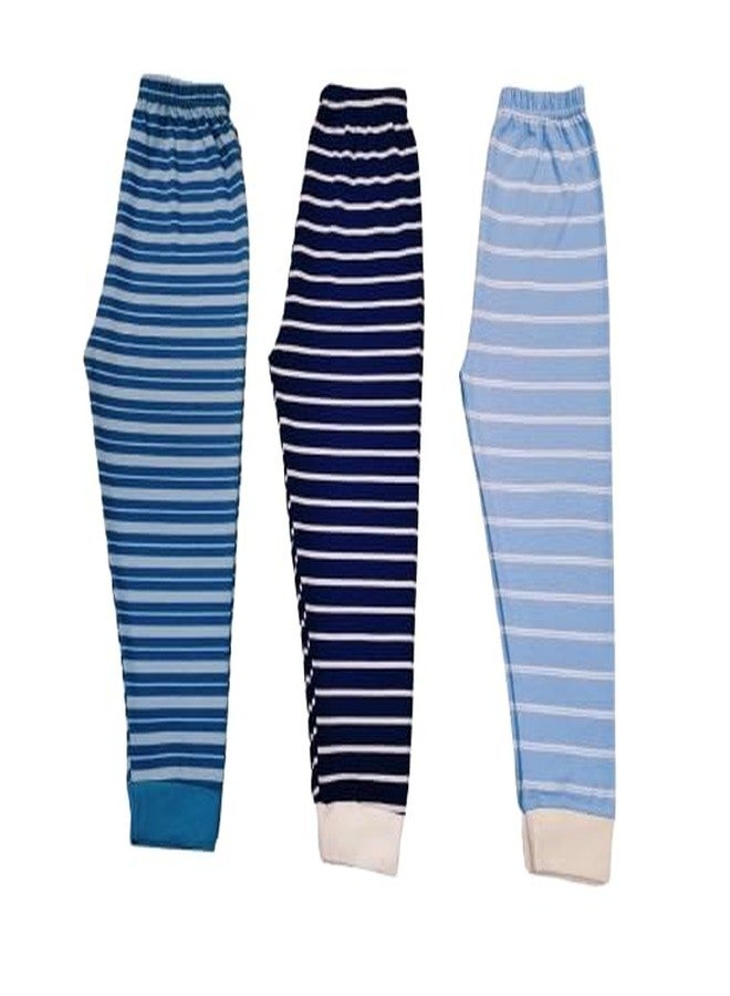 Mini Berry Baby Cotton Pajama Pants with Rib Unisex's Pack of 3 Multicolour - Image 1