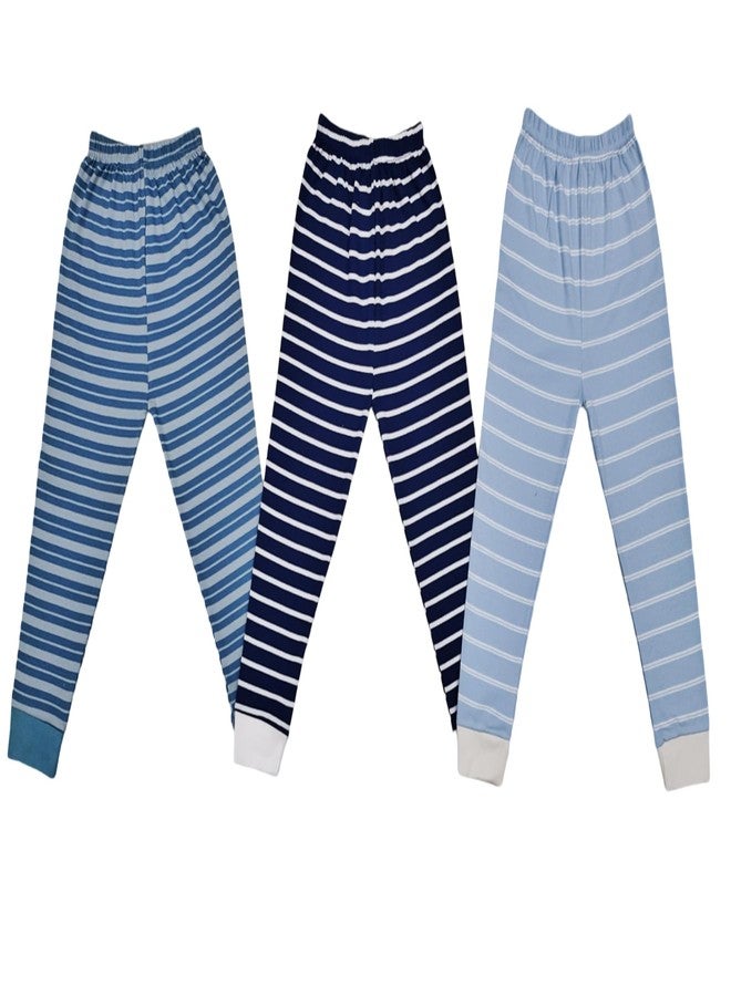 Mini Berry Baby Cotton Pajama Pants with Rib Unisex's Pack of 3 Multicolour - Image 2