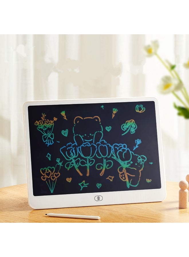Portable LCD Creative Writing Tablet Pads for Kids, 16 Inch Reusable Electronic Drawing Board with Pen, Colorful Toddler Educational Learning Kids Doodle Pad Gift for Boys and Girls For School Home - Image 1