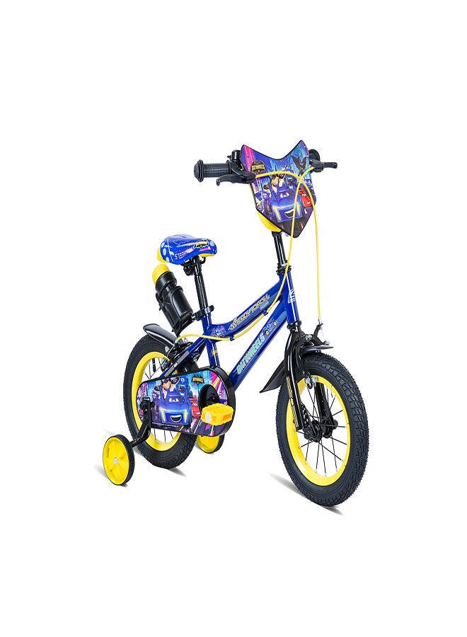 Spartan Batwheels Kids Bike | 12 Inch Wheel Size With Training Wheels | Single Speed | Blue Color - Image 2