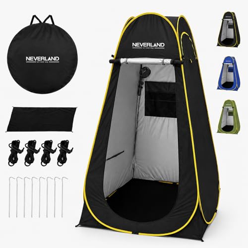 NEVERLAND Pop up Privacy Shower Tent 39 x 39 x 64ft Portable Changing Shower Tent Dressing Room Privacy Toilet Bathroom Outdoor Rain Shelter with Carry Bag for Camping Hiking Beach - Image 1