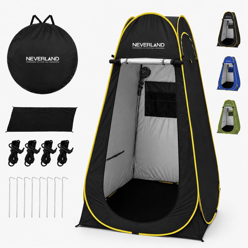 NEVERLAND Pop up Privacy Shower Tent 39 x 39 x 64ft Portable Changing Shower Tent Dressing Room Privacy Toilet Bathroom Outdoor Rain Shelter with Carry Bag for Camping Hiking Beach - Image 2