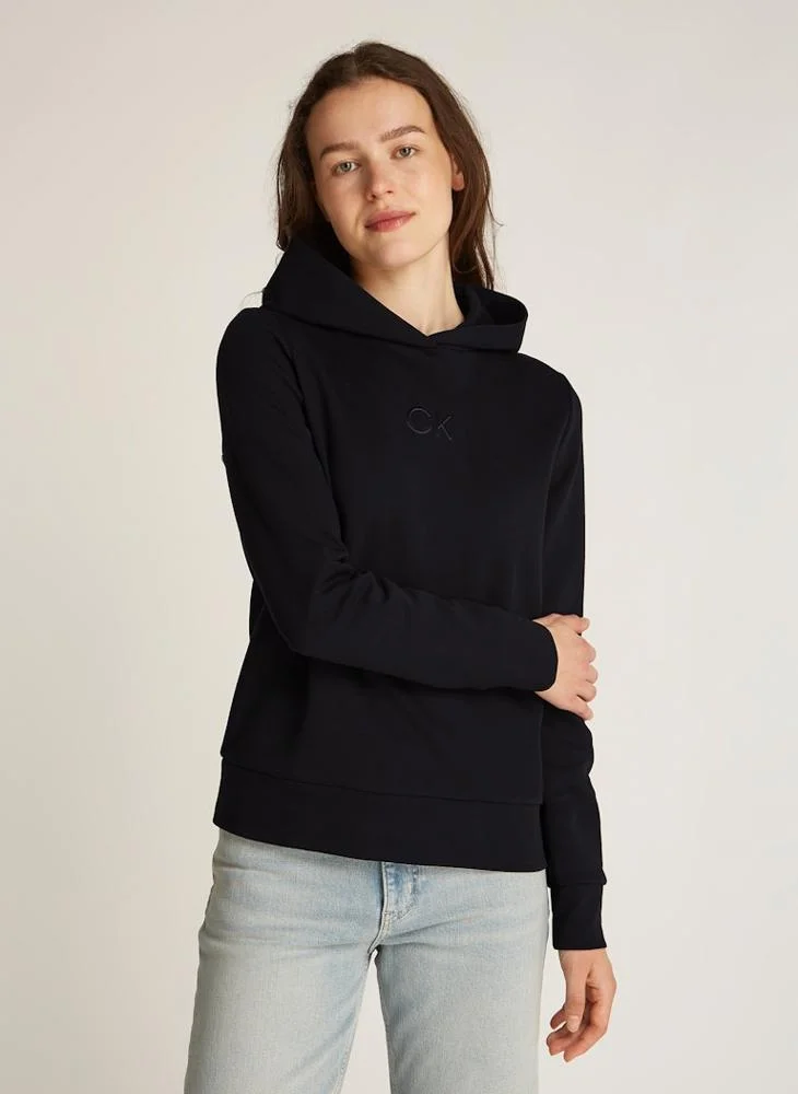 CALVIN KLEIN Logo Drawstring Hoodie