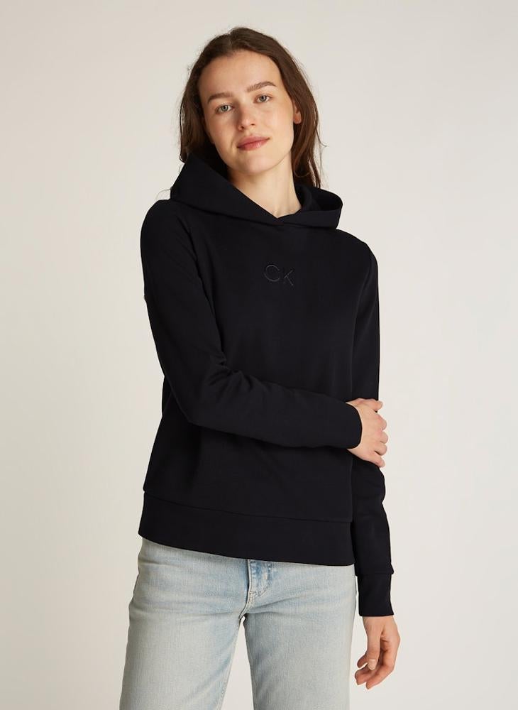 CALVIN KLEIN Logo Drawstring Hoodie  - Image 1