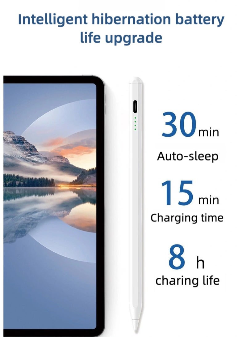 Stylus pen for iPad with palm rejection function, active pencil compatible (2018-2022) Apple iPad Pro 11/12.9 inches, iPad 10/9/8/7/6th generation, iPad Air 5/4/3 Generation, iPad Mini 6/fifth generation  - Image 2