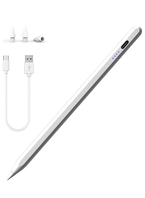 Stylus pen for iPad with palm rejection function, active pencil compatible (2018-2025) Apple iPad Pro 11/12.9 inches, iPad 10/9/8/7/6th generation, iPad Air 5/4/3 Generation, iPad Mini 6/fifth generation