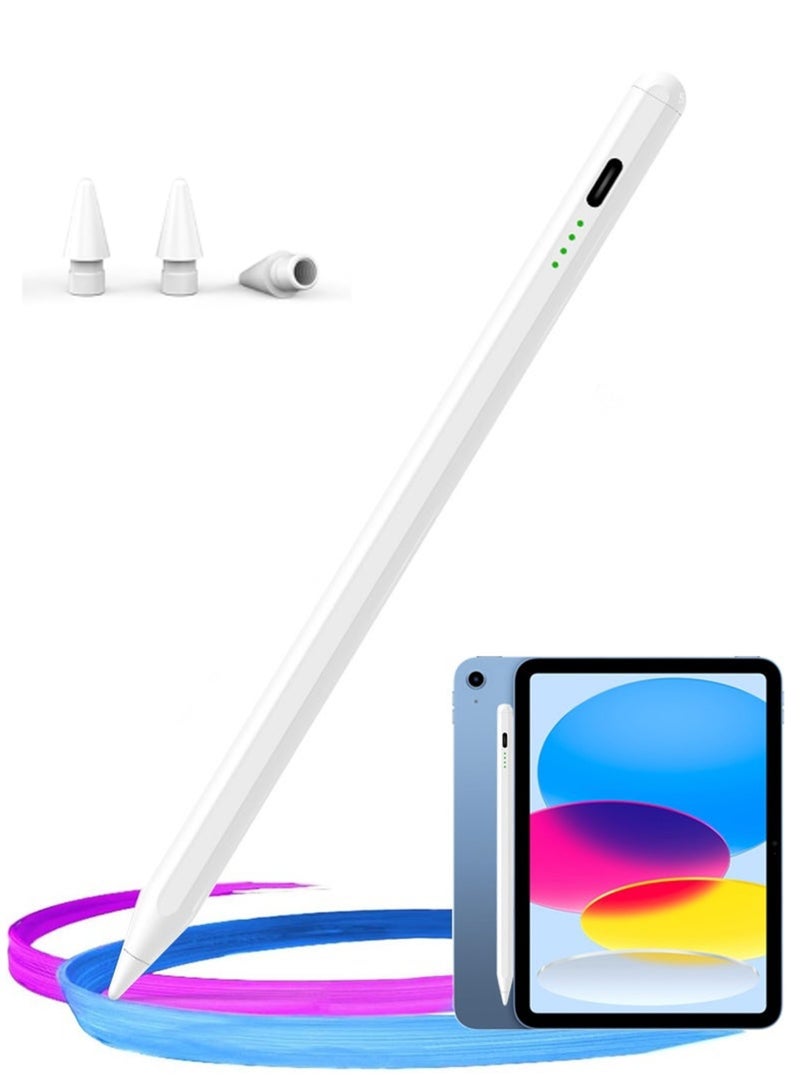 زاڤي قلم شاشة لجهاز iPad مع وظيفة رفض راحة اليد، قلم نشط متوافق (2018-2026) Apple iPad Pro 11/12.9 بوصة، iPad 10/9/8/7/6th، iPad Air 5/4/3 الجيل، iPad Mini 6/ الجيل الخامس - Image 1