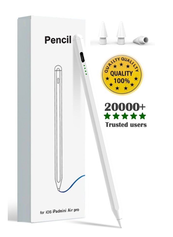 ZAVVY Stylus pen for iPad with palm rejection function, active pencil compatible (2018-2026) Apple iPad Pro 11/12.9 inches, iPad 10/9/8/7/6th generation, iPad Air 5/4/3 Generation, iPad Mini 6/fifth generation - Image 1