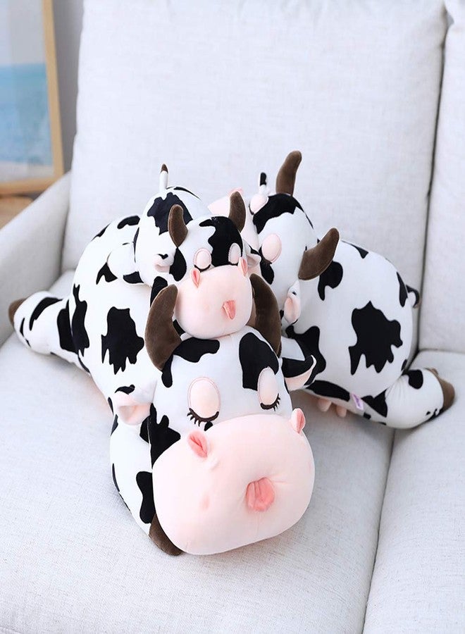 Jensquaify Cow Stuffed Animals, Cute Cow Plush Pillow Toy Cow Plushie Throw Pillow Gifts for Kids, 11.8" - Image 5