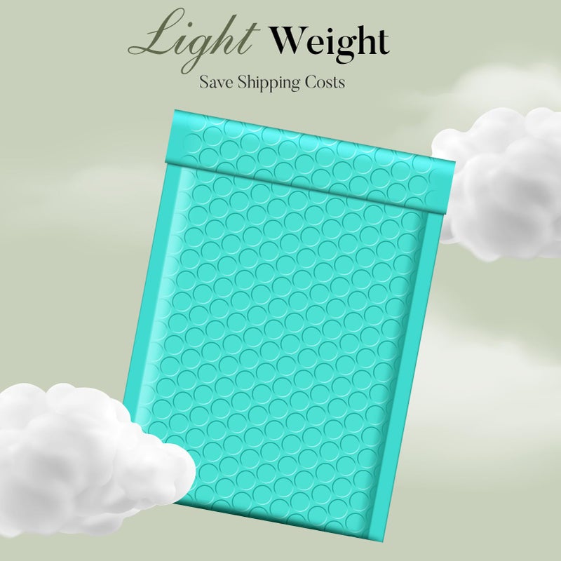 METRONIC Small Bubble Mailers 4x8 200 Pack Teal Bubble Mailer Usable Size 4x7 Self Seal Waterproof Padded Envelopes for Small Business Packaging Sports Cards - Image 5