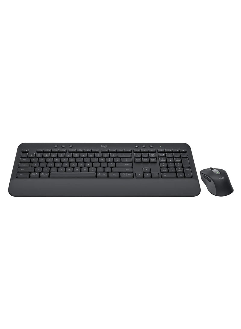 Logitech MK650 Wireless Comfort US Layout Keyboard and Mouse Combo for Business -Black (920-011004) BLACK - Image 4
