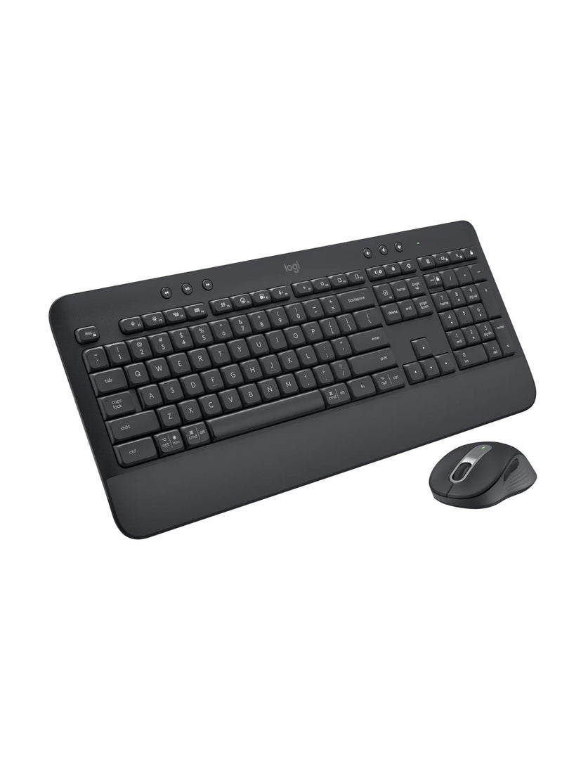 Logitech MK650 Wireless Comfort US Layout Keyboard and Mouse Combo for Business -Black (920-011004) BLACK - Image 3