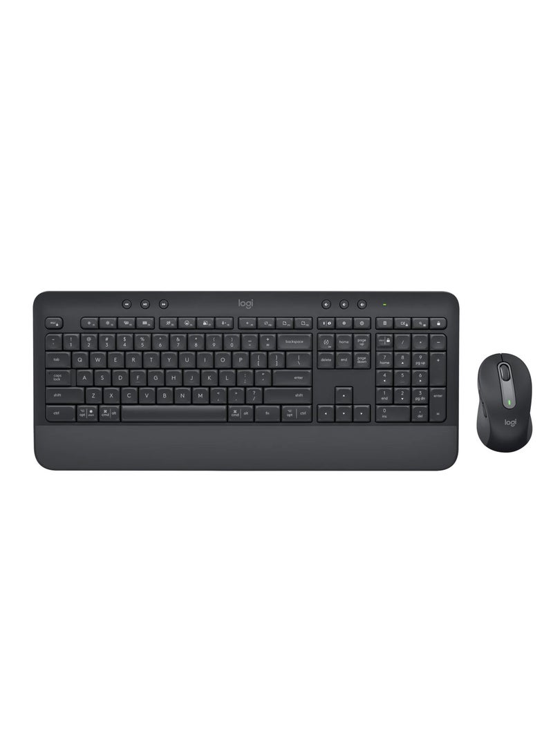 Logitech MK650 Wireless Comfort US Layout Keyboard and Mouse Combo for Business -Black (920-011004) BLACK - Image 1