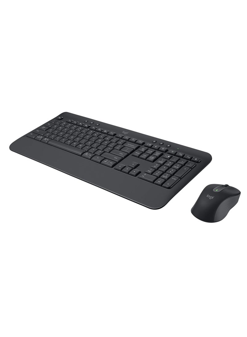 Logitech MK650 Wireless Comfort US Layout Keyboard and Mouse Combo for Business -Black (920-011004) BLACK - Image 2