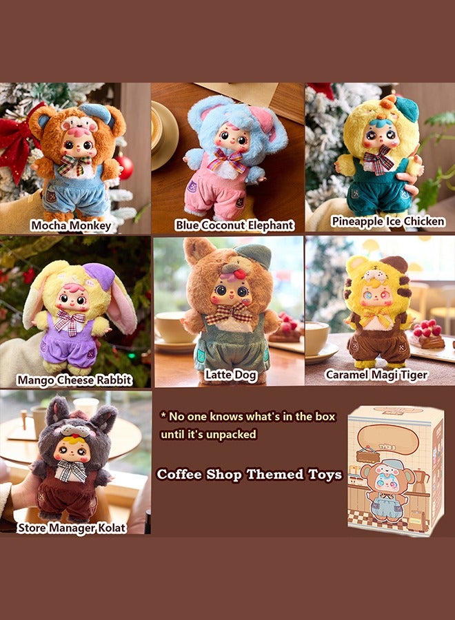 yumee Plush Bear Blind Box - Animal Keychain Surprise (Elephant/Chicken/Rabbit/Monkey/Tiger/Dog/Wolf) Collectible Mini Plush Toys for Office/Home Decor u0026 Gifts - Image 2