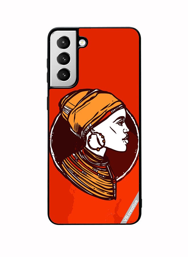 VR CREATIVE Protective Case Cover For Samsung Galaxy S22 5G African Woman Design Multicolour - Image 1