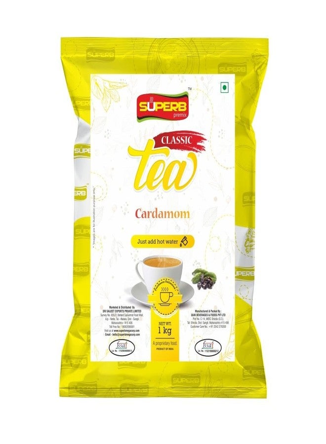 Superb Cardamom Tea Classic Premix any time..anywhere Instant Premix 1 KG Powder SUPERB (Pack of 2) - Image 1