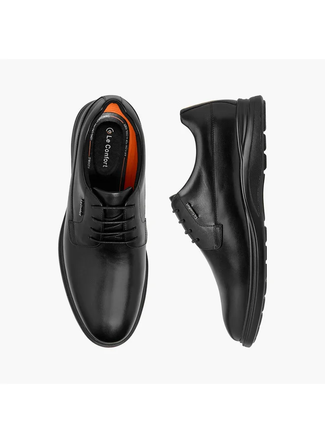 Le Confort Men Solid Derby Shoes with Lace-Up Closure