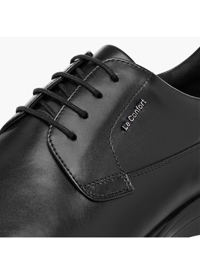 Le Confort Men Solid Derby Shoes with Lace-Up Closure