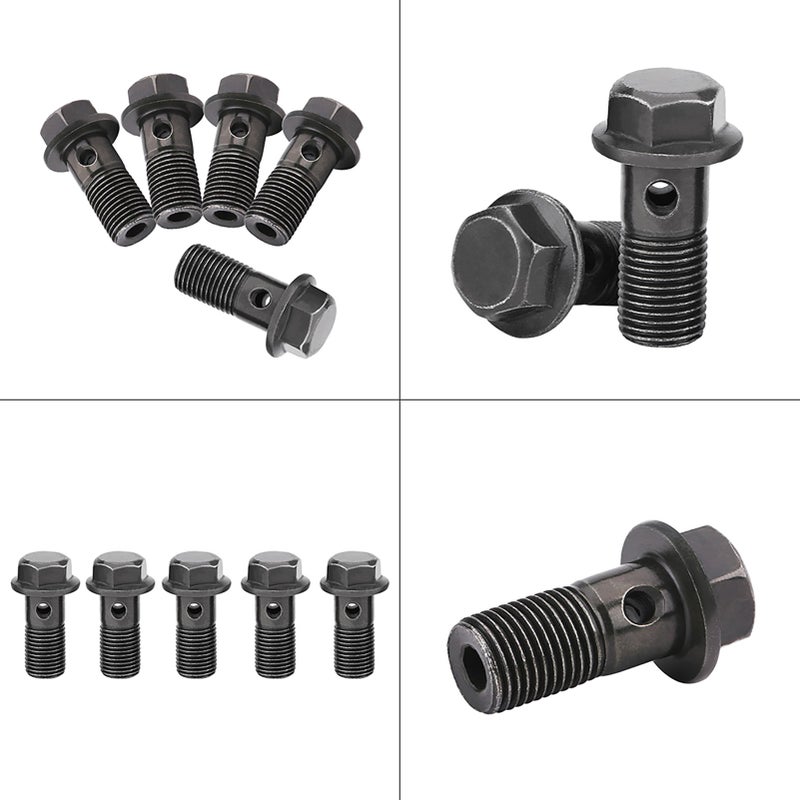 5pcs Motorcycle Banjo Bolts & Washers for Brake Caliper Master Cylinder M10 x1.0mm - Image 3