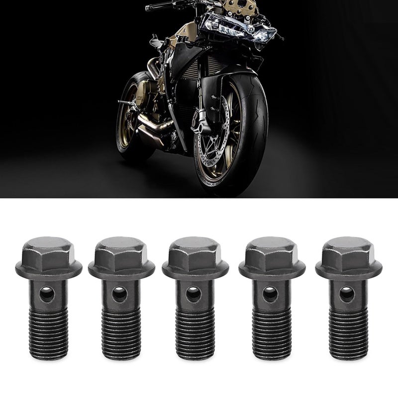 5pcs Motorcycle Banjo Bolts & Washers for Brake Caliper Master Cylinder M10 x1.0mm - Image 5