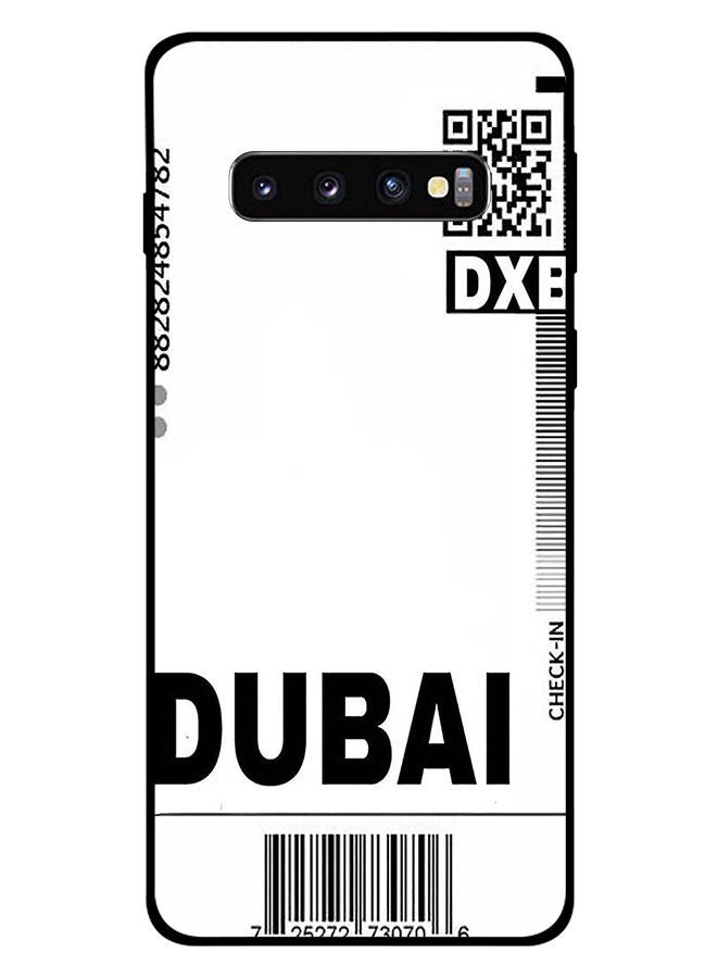 Theodor Protective Case Cover For Samsung Galaxy S10 Plus Dxb Boarding Pass - Image 1