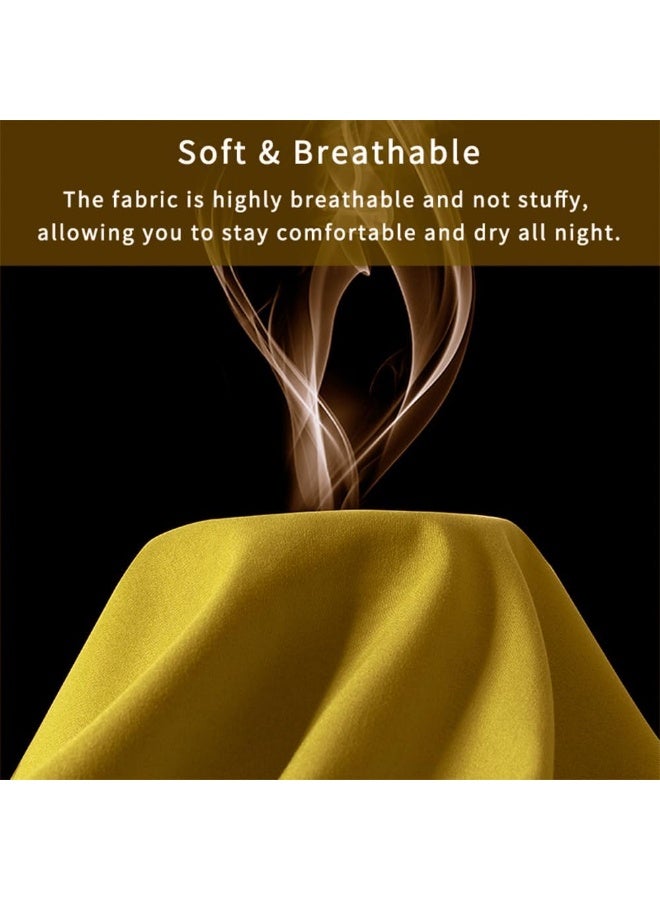 NookZuzu King Pillow Cases Set of 2, Hotel Pillow Cases 20"X 36" Luxury Gold Pillow Covers Soft Breathable and Non Shrinking Microfiber Envelope Pillowcase  - Image 5