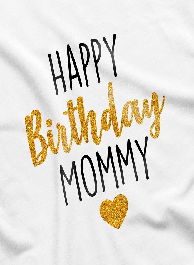 Printique Organic GOTS Certified Baby Onesie Unisex Bodysuit 0-18 months - Happy Birthday Mommy | Present Gift (Gold - Happy Birthday Mommy, 0-3 Months) - Image 5