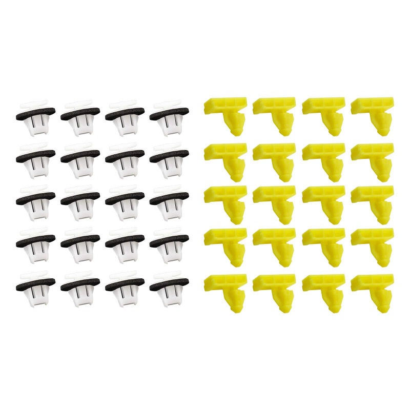 SING F LTD 40pcs Car Wheel Arch Surround Trim Moulding Clips Kit Plastic Retainer Fasteners Compatible with Juke 76847JG00A 76882JG10A