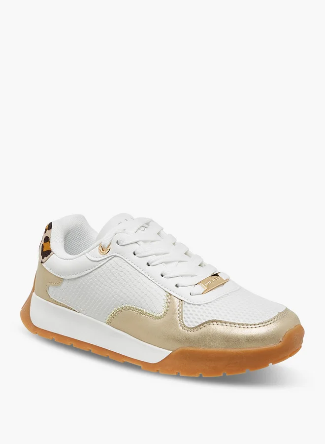 ايل Women's Panelled Lace-Up Sneakers