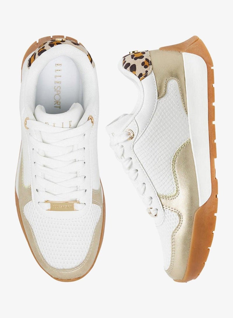 ELLE Women's Panelled Lace-Up Sneakers - Image 3