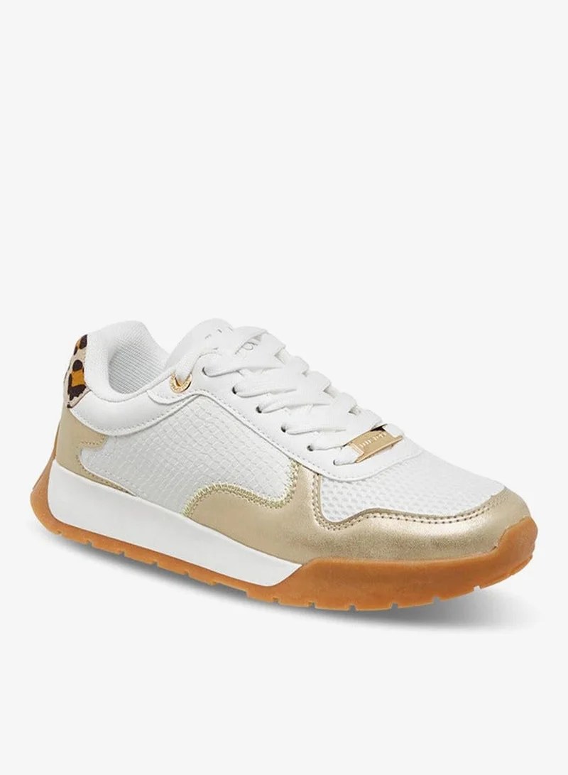 ELLE  Women's Panelled Lace-Up Sneakers for Women | Best Price UAE