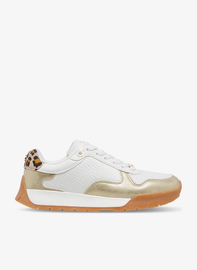ELLE Women's Panelled Lace-Up Sneakers - Image 1