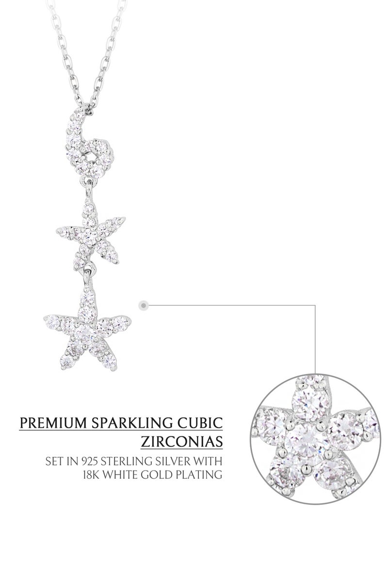 AWNL Twilight Whispers Necklace for Women – Pendant with White Zirconia Gemstone and Sterling Silver, Middle East Exclusive Collection - Image 5