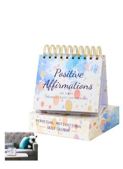 Motivational Calendar 2024, Motivational Calendar with Daily Inspirational Quotes, Positive and Creative Desk Gifts, Non-Fading Glossy Ink, Vertical Motivational Decor for Classroom