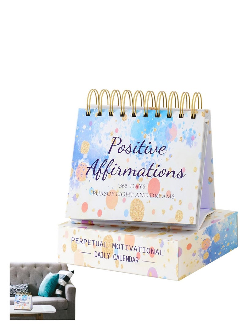 SYOSI - Motivational Calendar 2024, Motivational Calendar with Daily Inspirational Quotes, Positive and Creative Desk Gifts, Non-Fading Glossy Ink, Vertical Motivational Decor for Classroom - Image 1