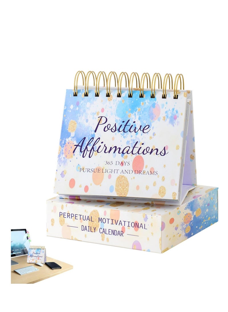 SYOSI - Motivational Calendar 2024, Motivational Calendar with Daily Inspirational Quotes, Positive and Creative Desk Gifts, Non-Fading Glossy Ink, Vertical Motivational Decor for Classroom - Image 1