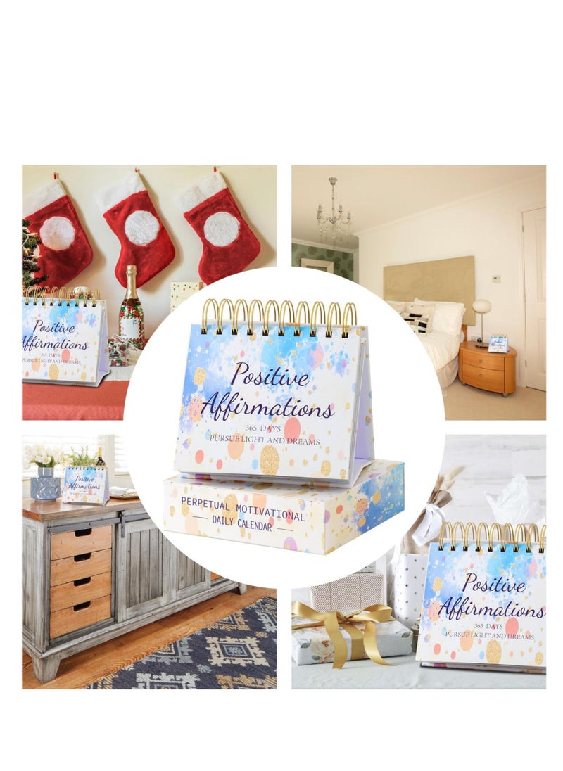 SYOSI - Motivational Calendar 2024, Motivational Calendar with Daily Inspirational Quotes, Positive and Creative Desk Gifts, Non-Fading Glossy Ink, Vertical Motivational Decor for Classroom - Image 1