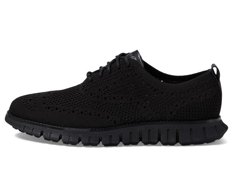 Cole Haan Mens Zerogrand Remastered Stitchlite Wing Tip Oxford, Black/Black, 8-W US - Image 4