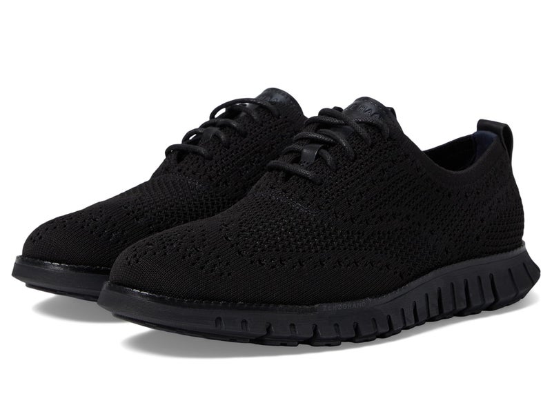 Cole Haan Mens Zerogrand Remastered Stitchlite Wing Tip Oxford, Black/Black, 8-W US - Image 1