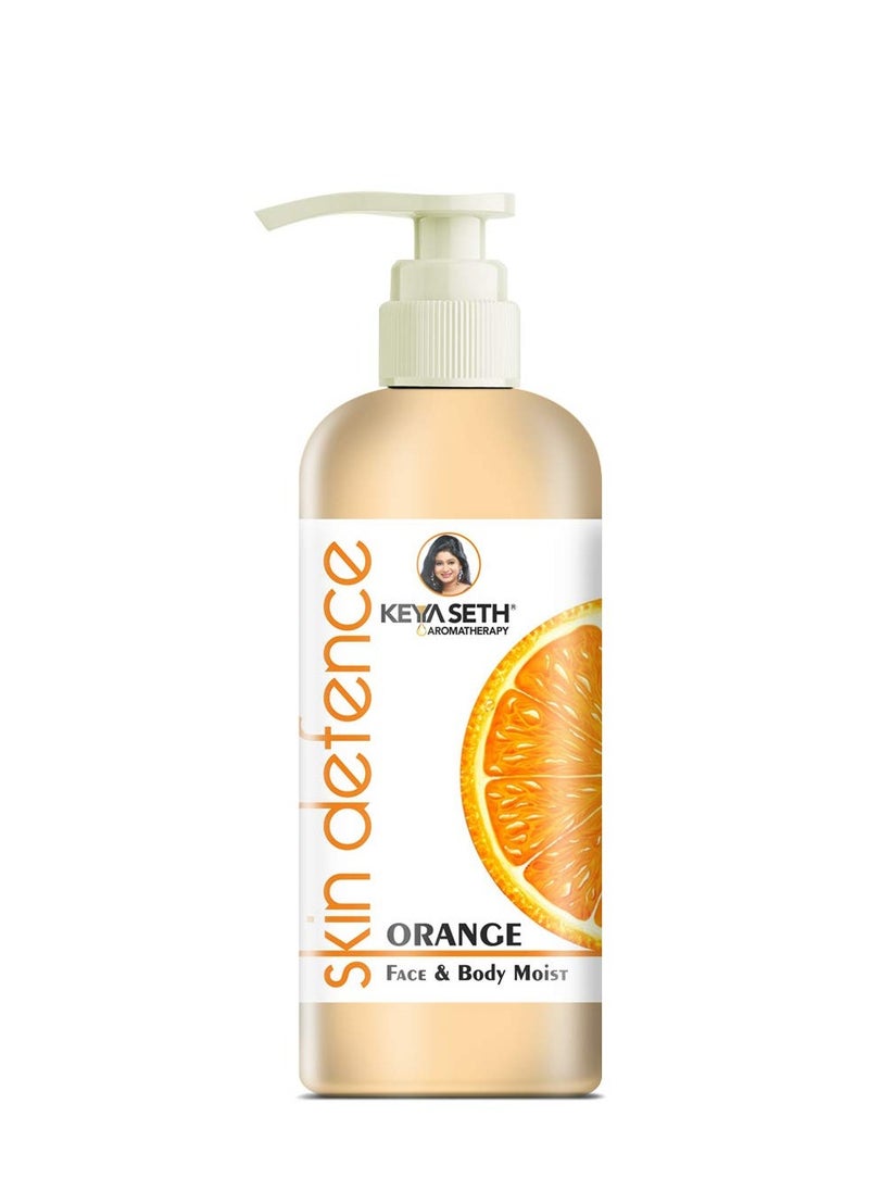Keya Seth Keya Seth Aromatherapy Skin Defence Orange Face Body Moisturizer Enriched with Orange Essential oil Deep Nourishing 400Ml  - Image 1
