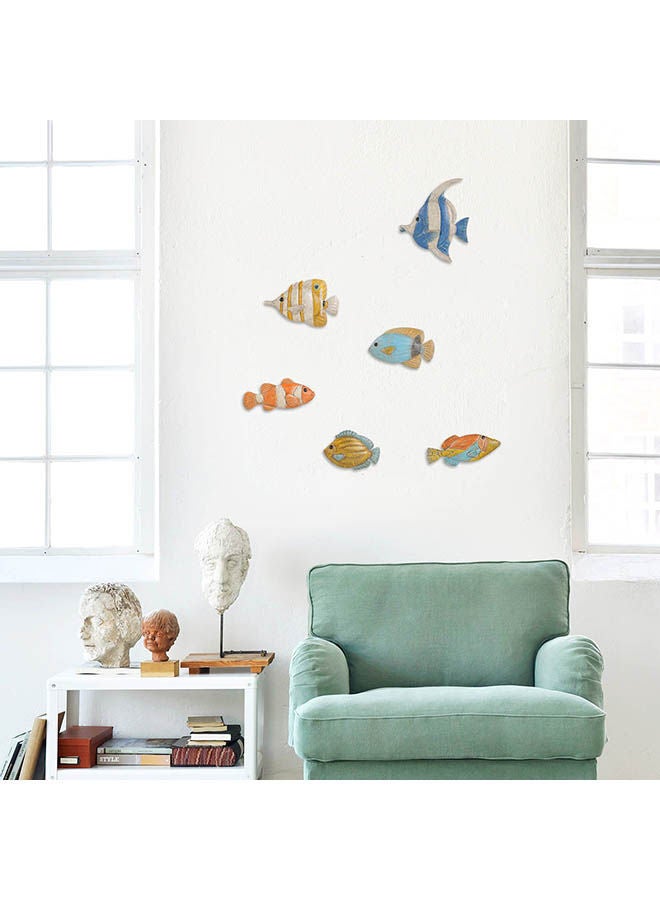 NIBEMINENT Fish Wall Hanging Creative Ornament Craft Multicolour - Image 3