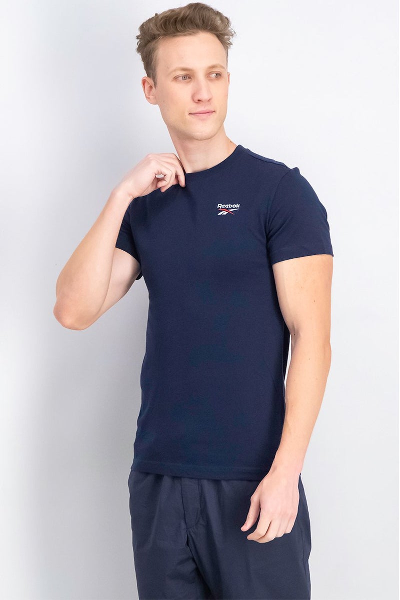 Reebok Men Sportswear Fit Short Sleeves Training T-shirt, Navy - Image 4