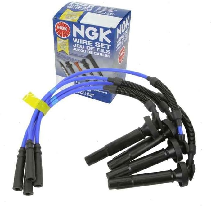 Sixity Auto مجموعة أسلاك شمعات الإشعال NGK من Sixity Auto لسيارة سوبارو فورستر 2.5L H4 (1999-2004) - Image 1